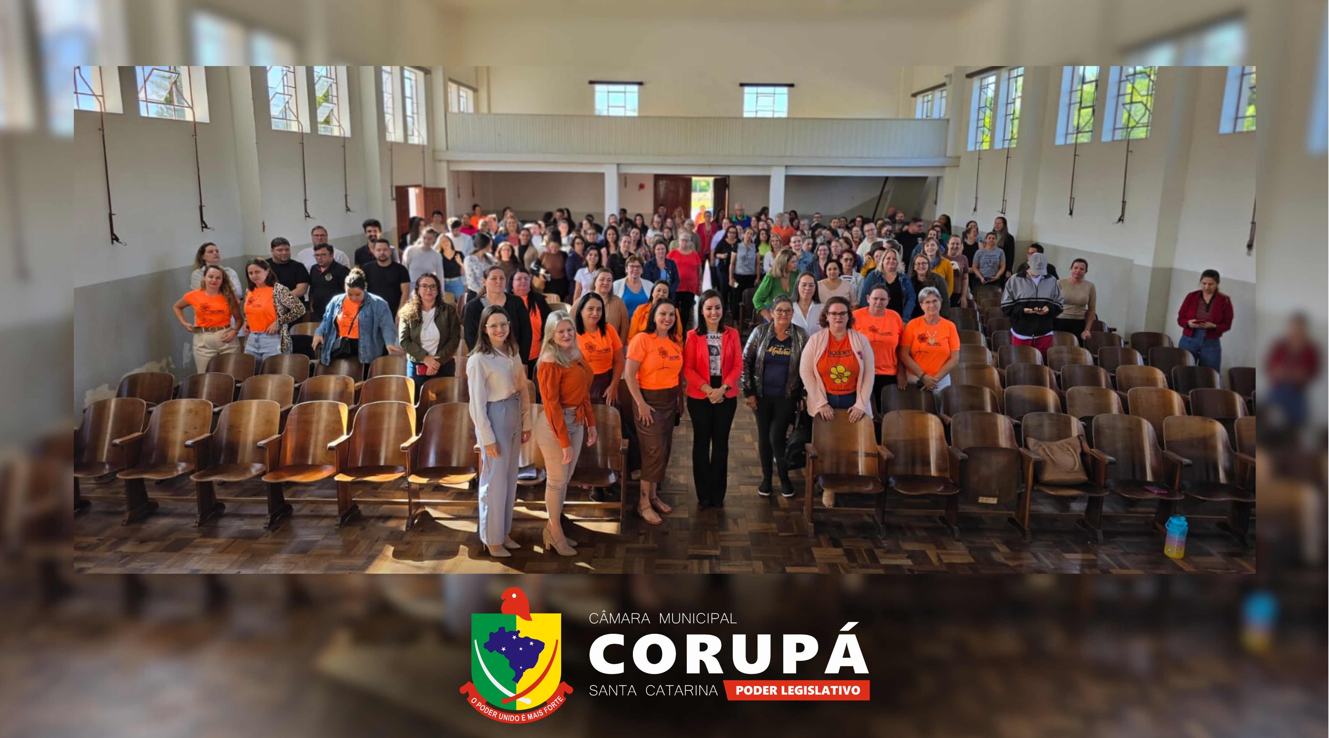 Vereadoras de Corupá participam de palestra sobre o Maio Laranja, mês de combate ao abuso e à exploração sexual infantil