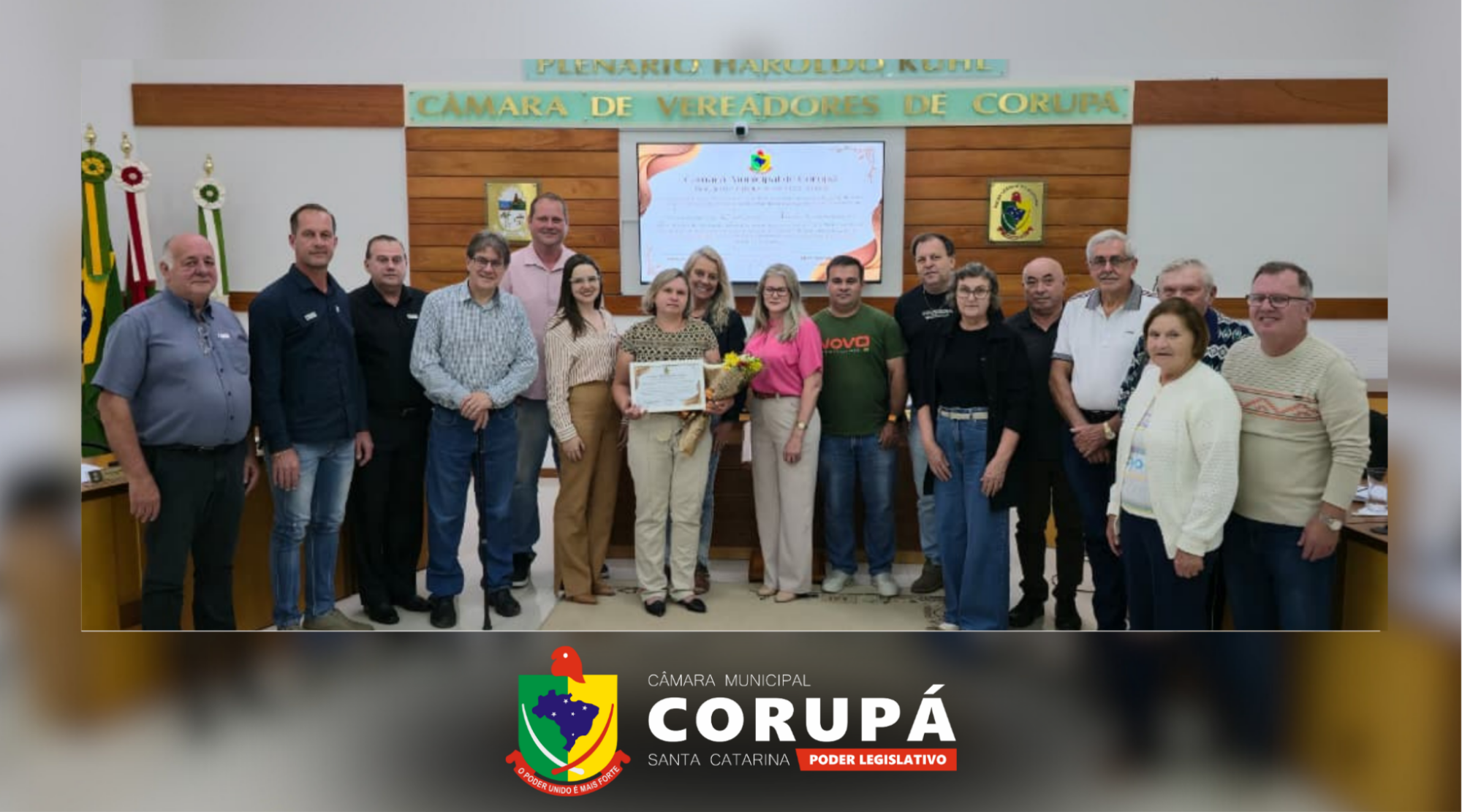 Câmara homenageia o Jardim de Infância Anita Garibaldi pelos 90 anos de história em Corupá