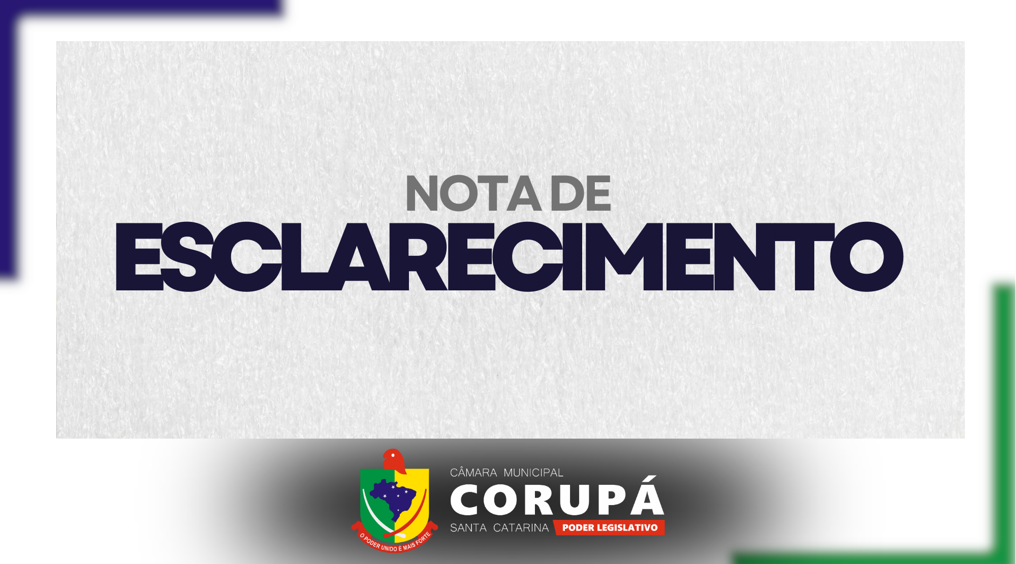 NOTA DE ESCLARECIMENTO