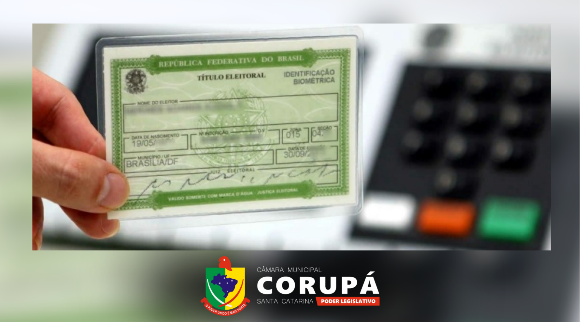 Justiça Eleitoral realizará atendimentos em Corupá para serviços do título de eleitor